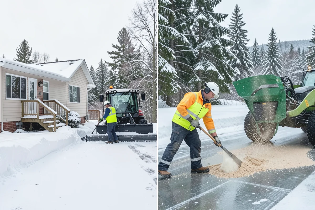 Retail Snow Hauling in Sumner, Pierce County, WA - We identify piles blocking parking and storefront views