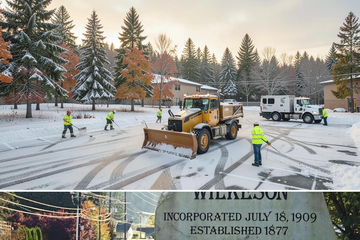 Retail Snow Hauling in Wilkeson, Pierce County, WA - Retail hauling is best done after accumulation builds or when repeated freezes turn storefront piles into lasting ice.
