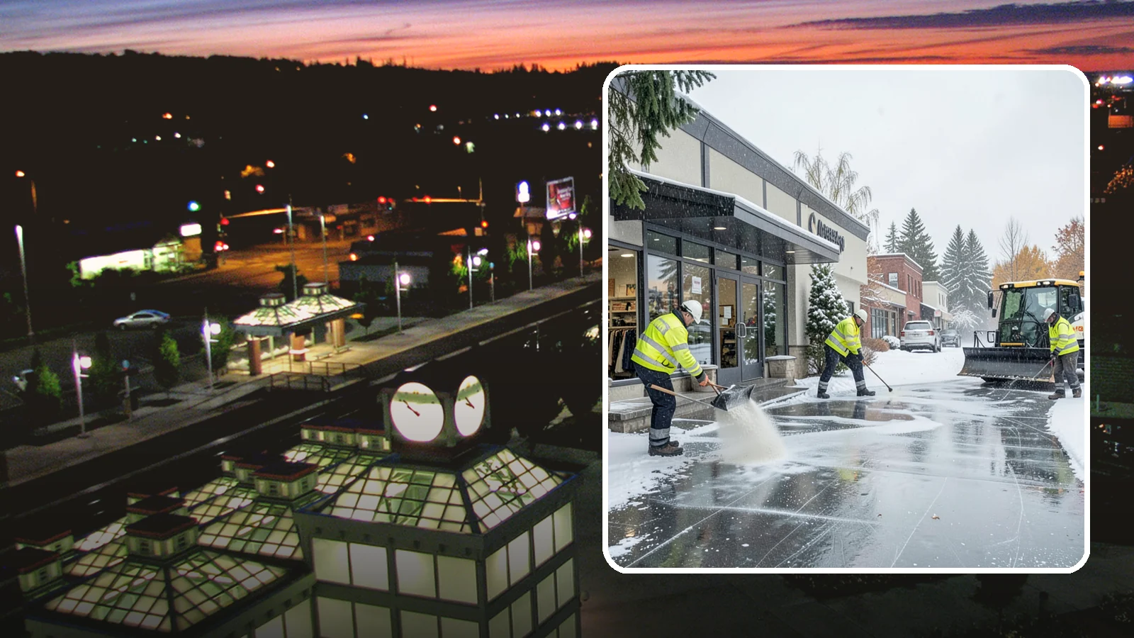 Retail Store Deicing in Auburn, King County, WA - Storefront-focused deicing that keeps entrances, cart corrals, and customer walkways safe and inviting when freezing rain hits a...
