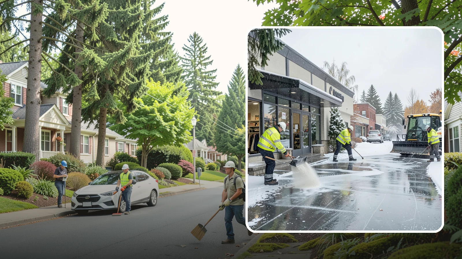 Retail Store Deicing in Beaux Arts Village, King County, WA - Storefront-focused deicing that keeps entrances, cart corrals, and customer walkways safe and inviting when freezing rain hits a...