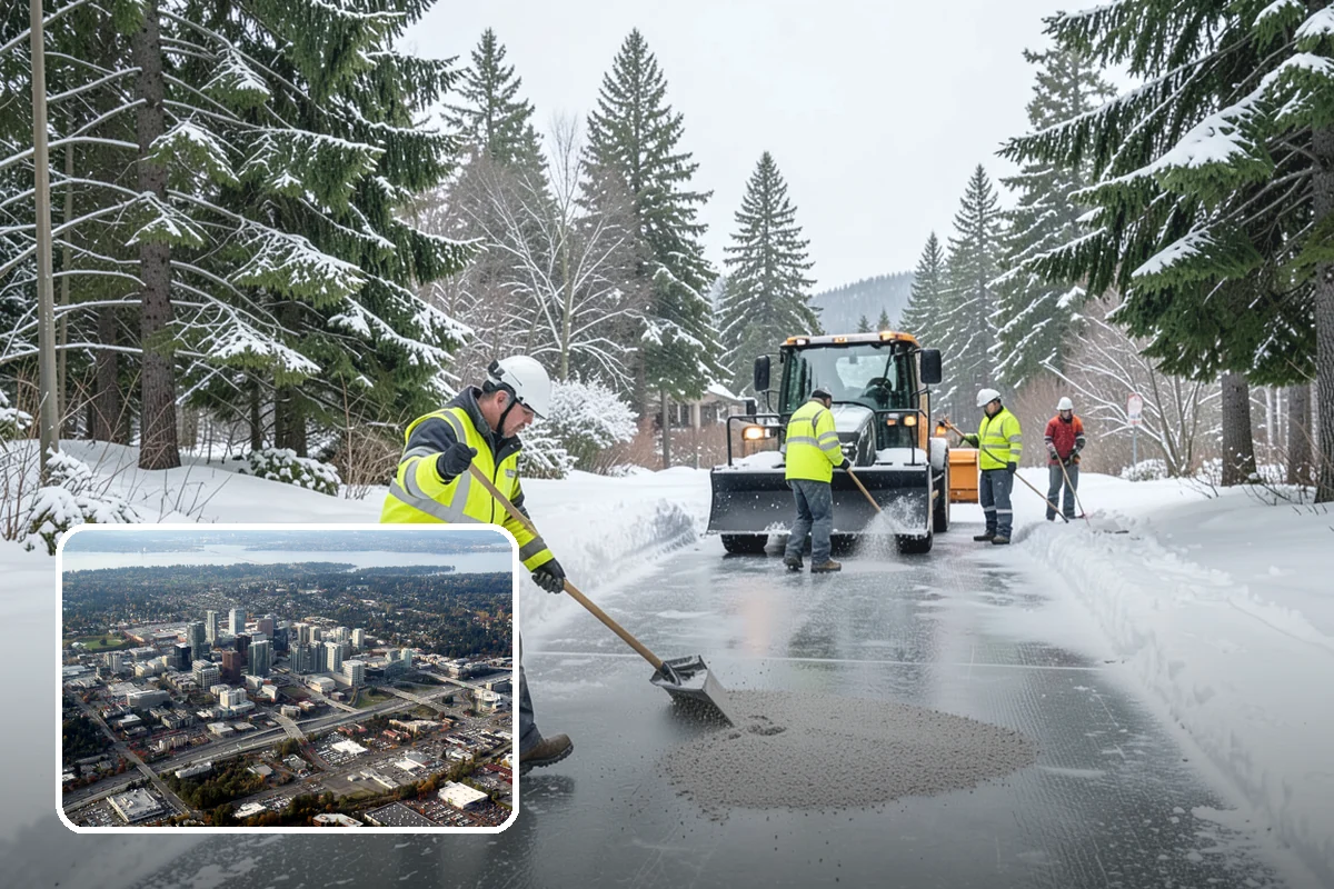 Retail Store Deicing in Bellevue, King County, WA - Keeps customers arriving safely and shopping longer