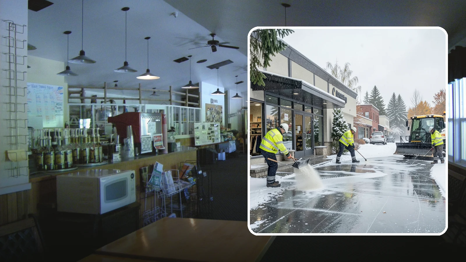 Retail Store Deicing in Black Diamond, King County, WA - Storefront-focused deicing that keeps entrances, cart corrals, and customer walkways safe and inviting when freezing rain hits a...