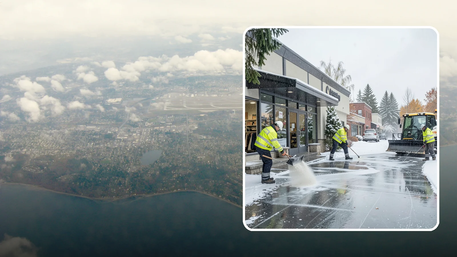 Retail Store Deicing in Burien, King County, WA - Storefront-focused deicing that keeps entrances, cart corrals, and customer walkways safe and inviting when freezing rain hits a...