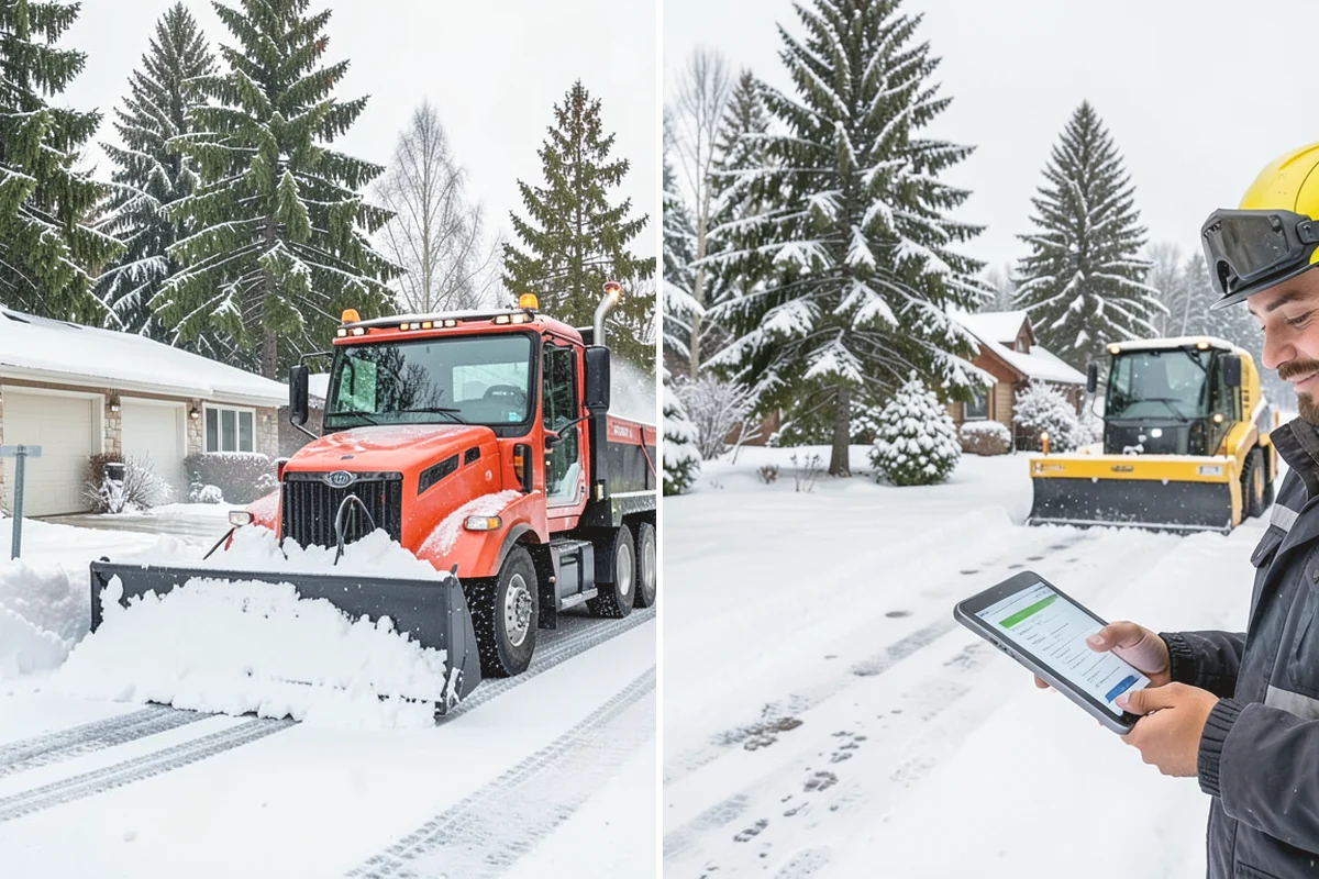 Retail Store Deicing in Burien, King County, WA - Map the entry apron, cart paths, and parking crosswalks