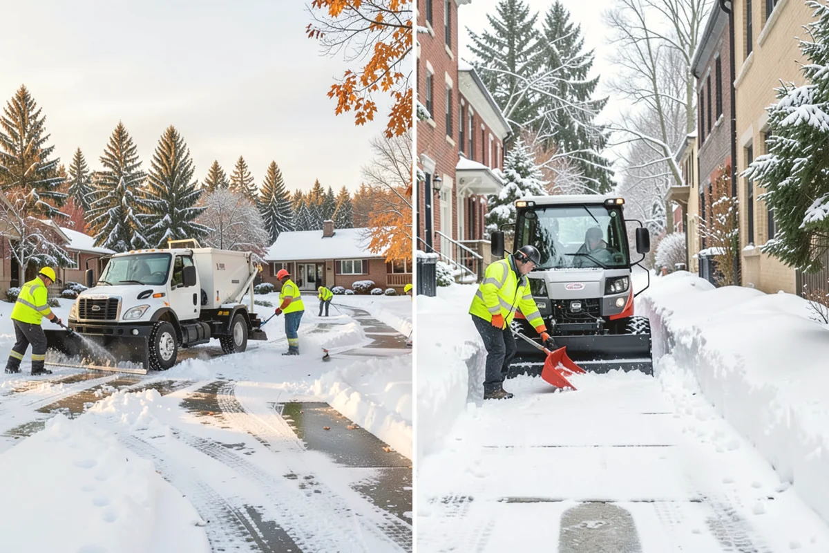 Retail Store Deicing in Burlington, Skagit County, WA - Map the entry apron, cart paths, and parking crosswalks