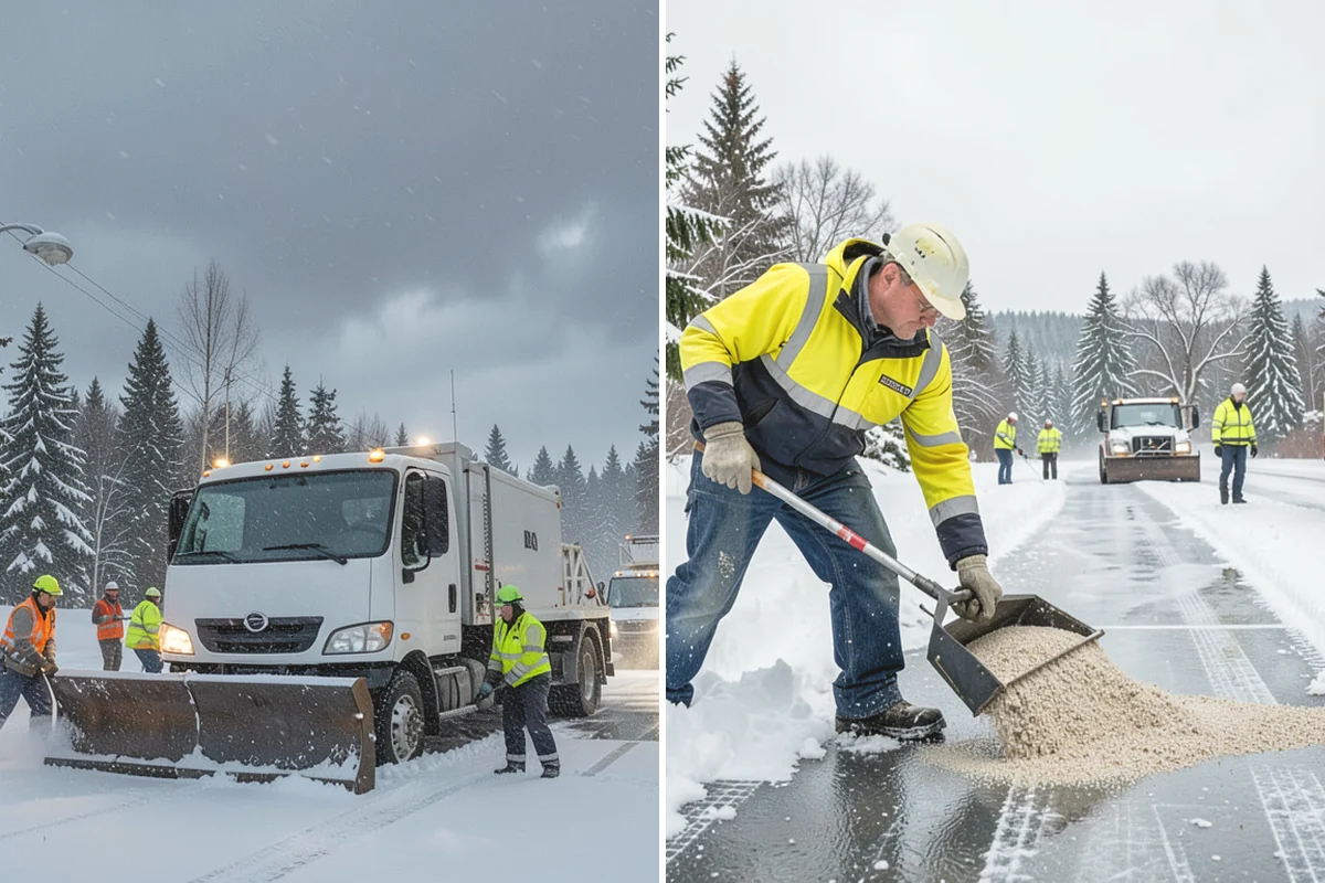 Retail Store Deicing in Carnation, King County, WA - Map the entry apron, cart paths, and parking crosswalks