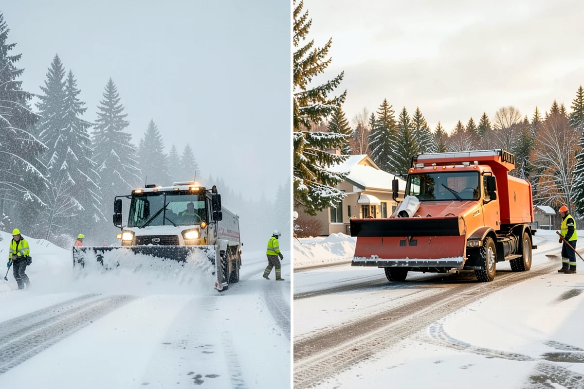 Retail Store Deicing in Concrete, Skagit County, WA - Map the entry apron, cart paths, and parking crosswalks
