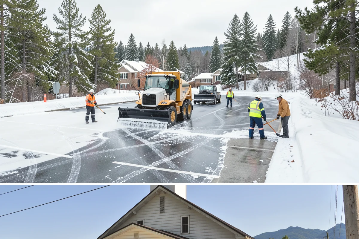 Retail Store Deicing in Concrete, Skagit County, WA - Deicing runs through the winter retail season, peaking during the freezing-rain mornings that coincide with weekend and holiday...