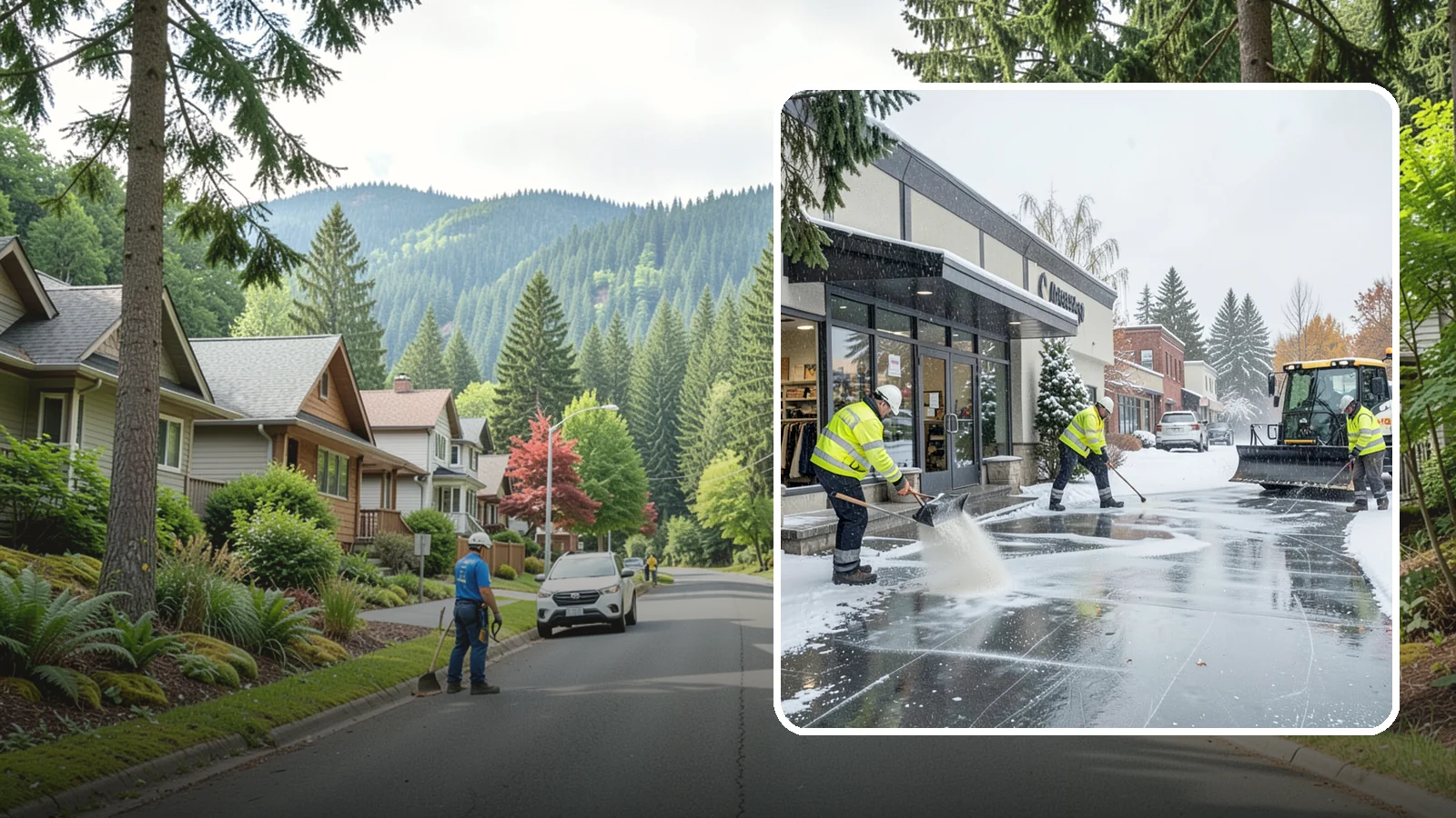Retail Store Deicing in Darrington, Snohomish County, WA - Storefront-focused deicing that keeps entrances, cart corrals, and customer walkways safe and inviting when freezing rain hits a...