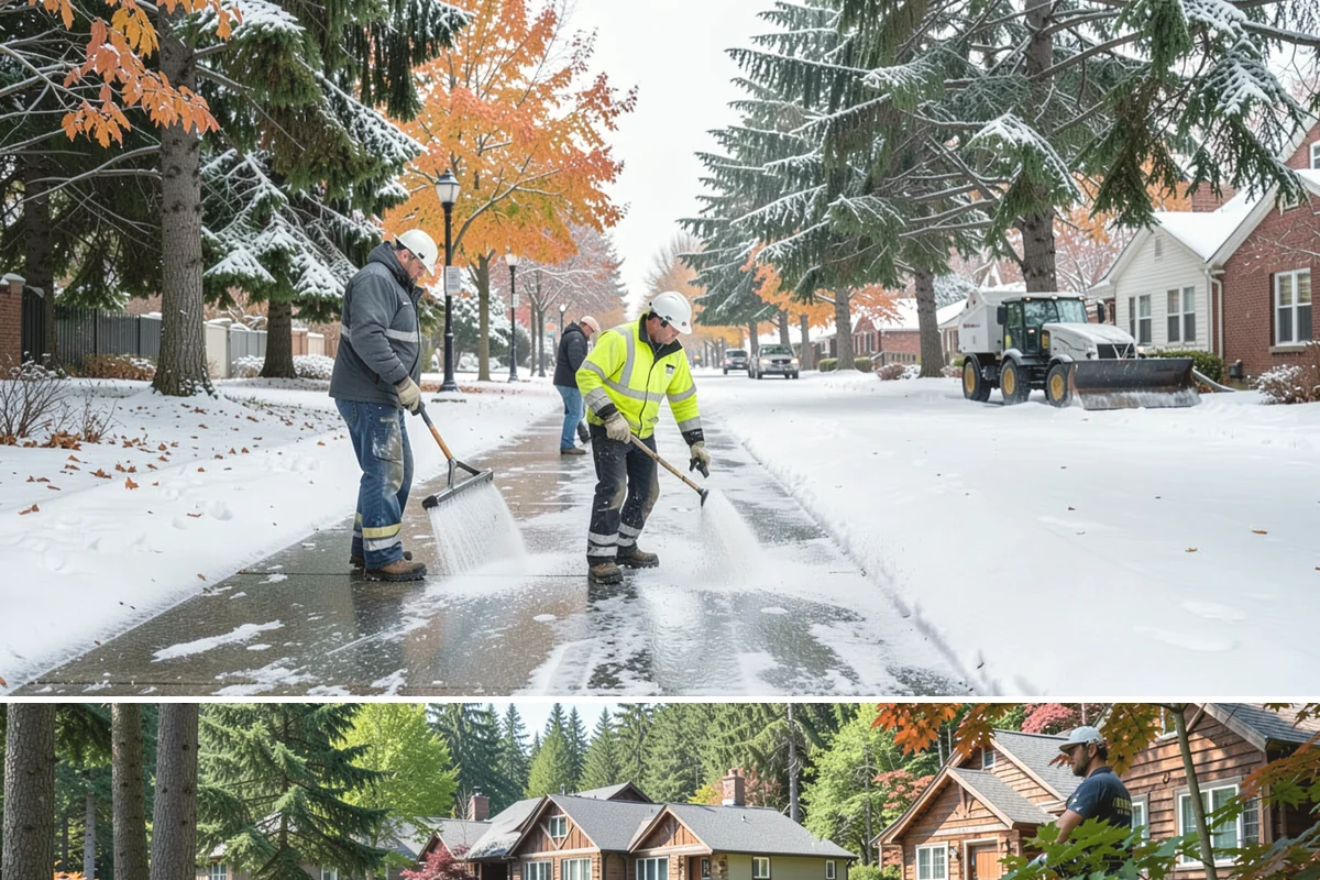 Retail Store Deicing in Edgewood, Pierce County, WA - Deicing runs through the winter retail season, peaking during the freezing-rain mornings that coincide with weekend and holiday...