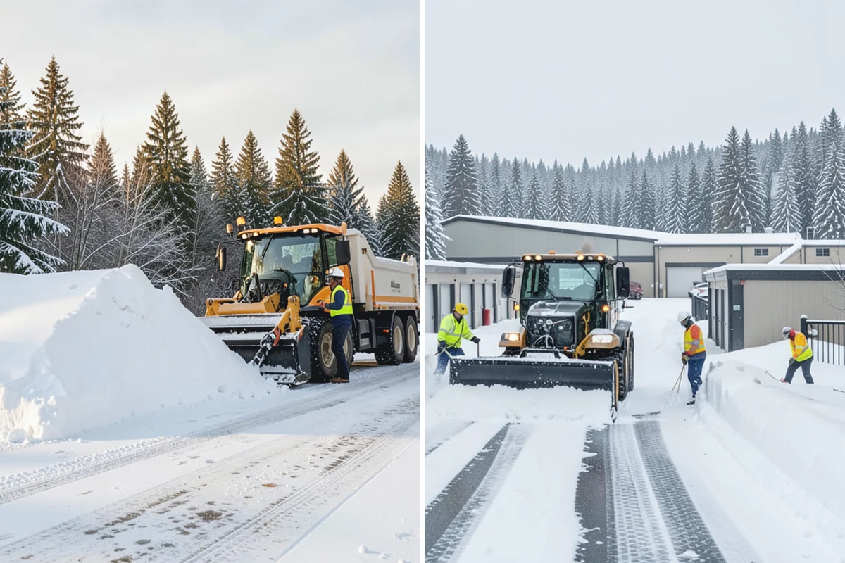 Retail Store Deicing in Granite Falls, Snohomish County, WA - Map the entry apron, cart paths, and parking crosswalks