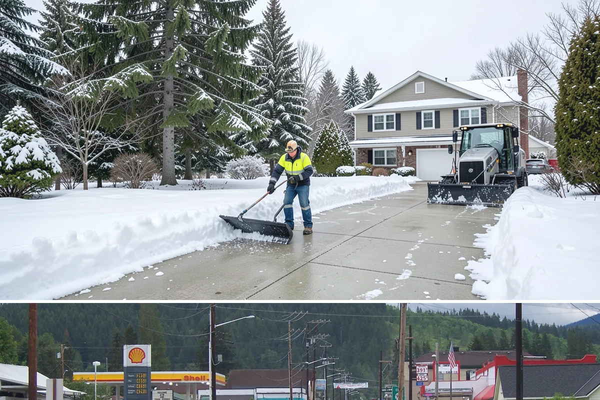 Retail Store Deicing in Granite Falls, Snohomish County, WA - Deicing runs through the winter retail season, peaking during the freezing-rain mornings that coincide with weekend and holiday...