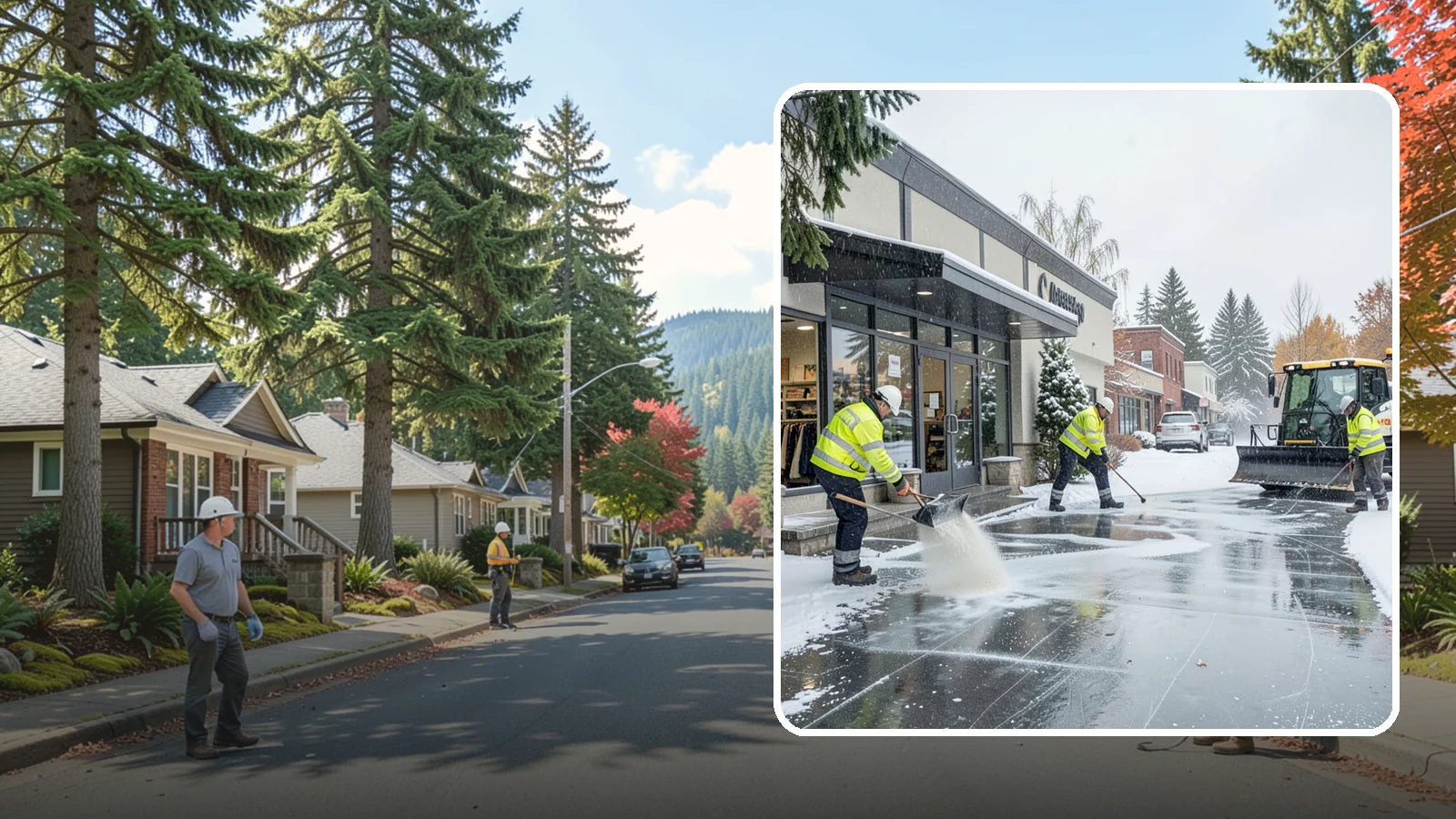 Retail Store Deicing in Hunts Point, King County, WA - Storefront-focused deicing that keeps entrances, cart corrals, and customer walkways safe and inviting when freezing rain hits a...