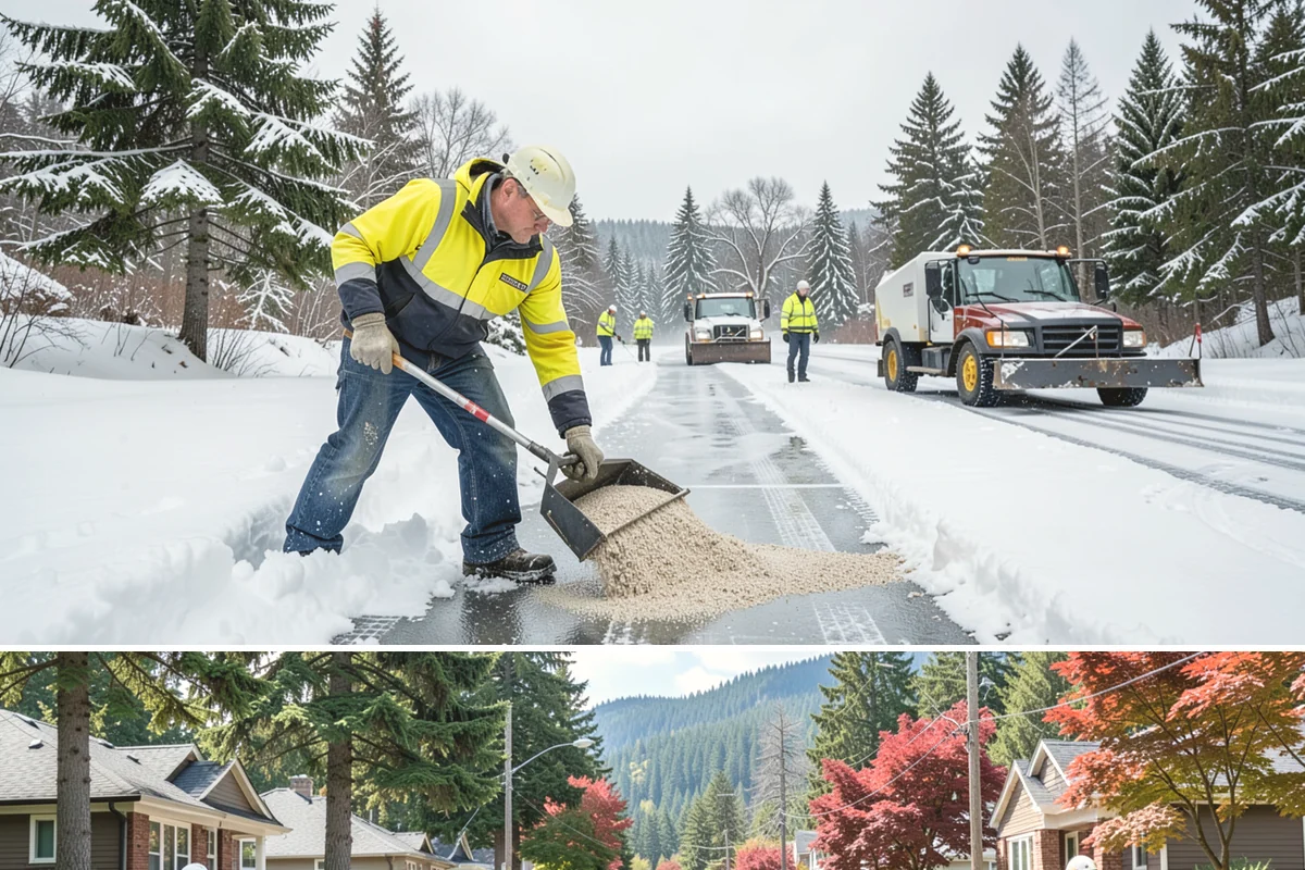 Retail Store Deicing in Hunts Point, King County, WA - Deicing runs through the winter retail season, peaking during the freezing-rain mornings that coincide with weekend and holiday...