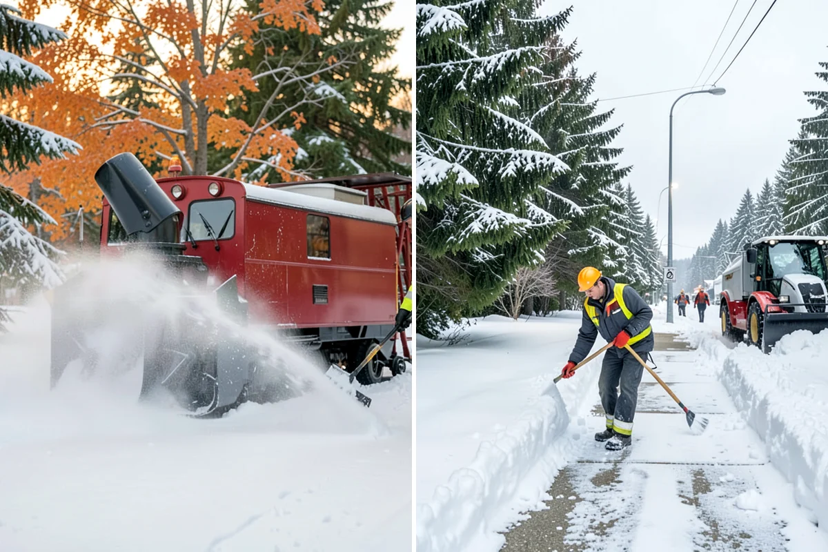 Retail Store Deicing in Kenmore, King County, WA - Map the entry apron, cart paths, and parking crosswalks