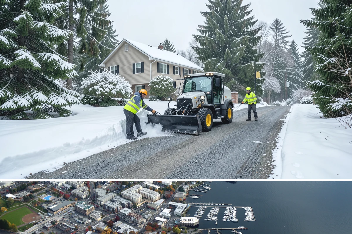 Retail Store Deicing in Kirkland, King County, WA - Deicing runs through the winter retail season, peaking during the freezing-rain mornings that coincide with weekend and holiday...