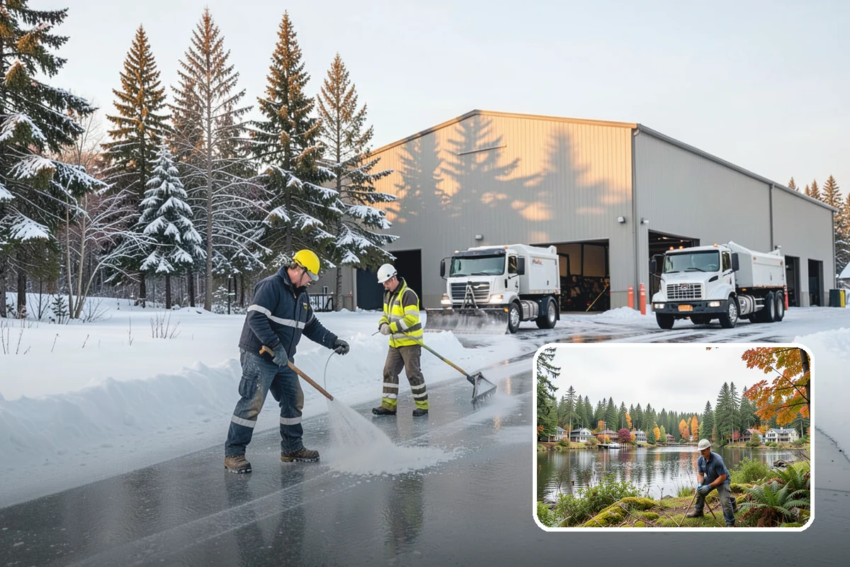 Retail Store Deicing in La Conner, Skagit County, WA - Keeps customers arriving safely and shopping longer