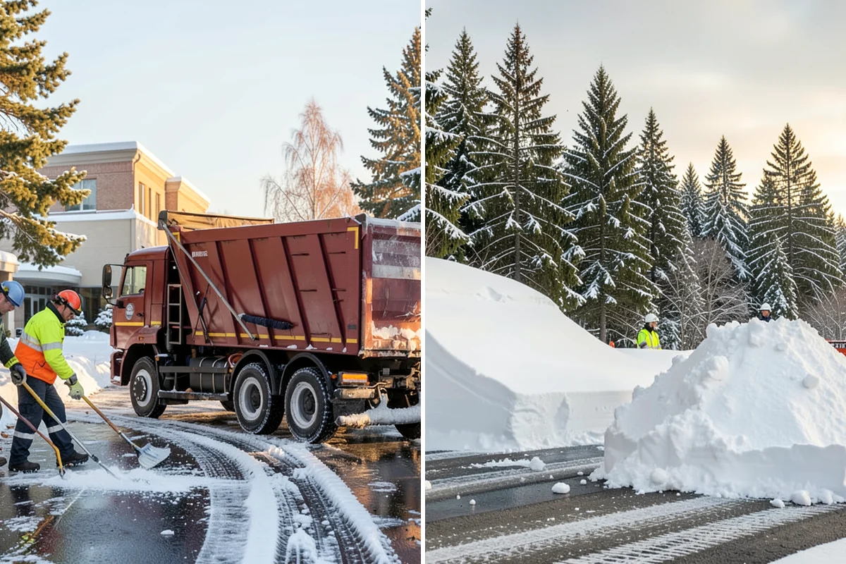 Retail Store Deicing in Lake Forest Park, King County, WA - Map the entry apron, cart paths, and parking crosswalks