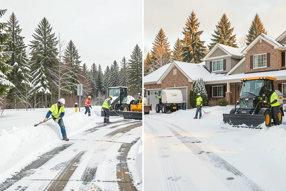 Retail Store Deicing in Lake Stevens, Snohomish County, WA - Map the entry apron, cart paths, and parking crosswalks