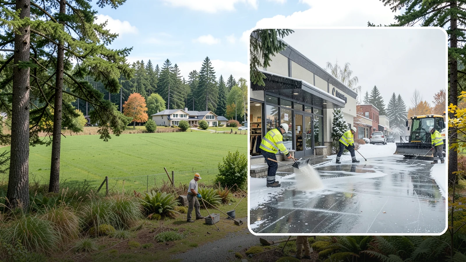 Retail Store Deicing in Lyman, Skagit County, WA - Storefront-focused deicing that keeps entrances, cart corrals, and customer walkways safe and inviting when freezing rain hits a...