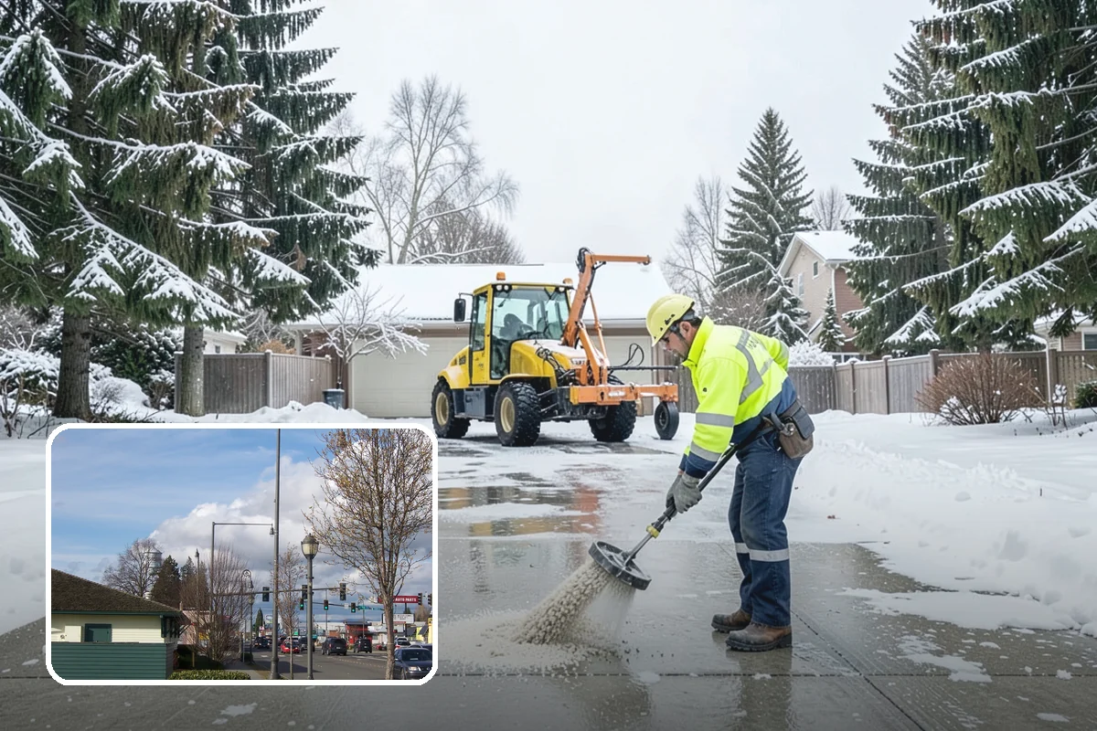 Retail Store Deicing in Marysville, Snohomish County, WA - Keeps customers arriving safely and shopping longer