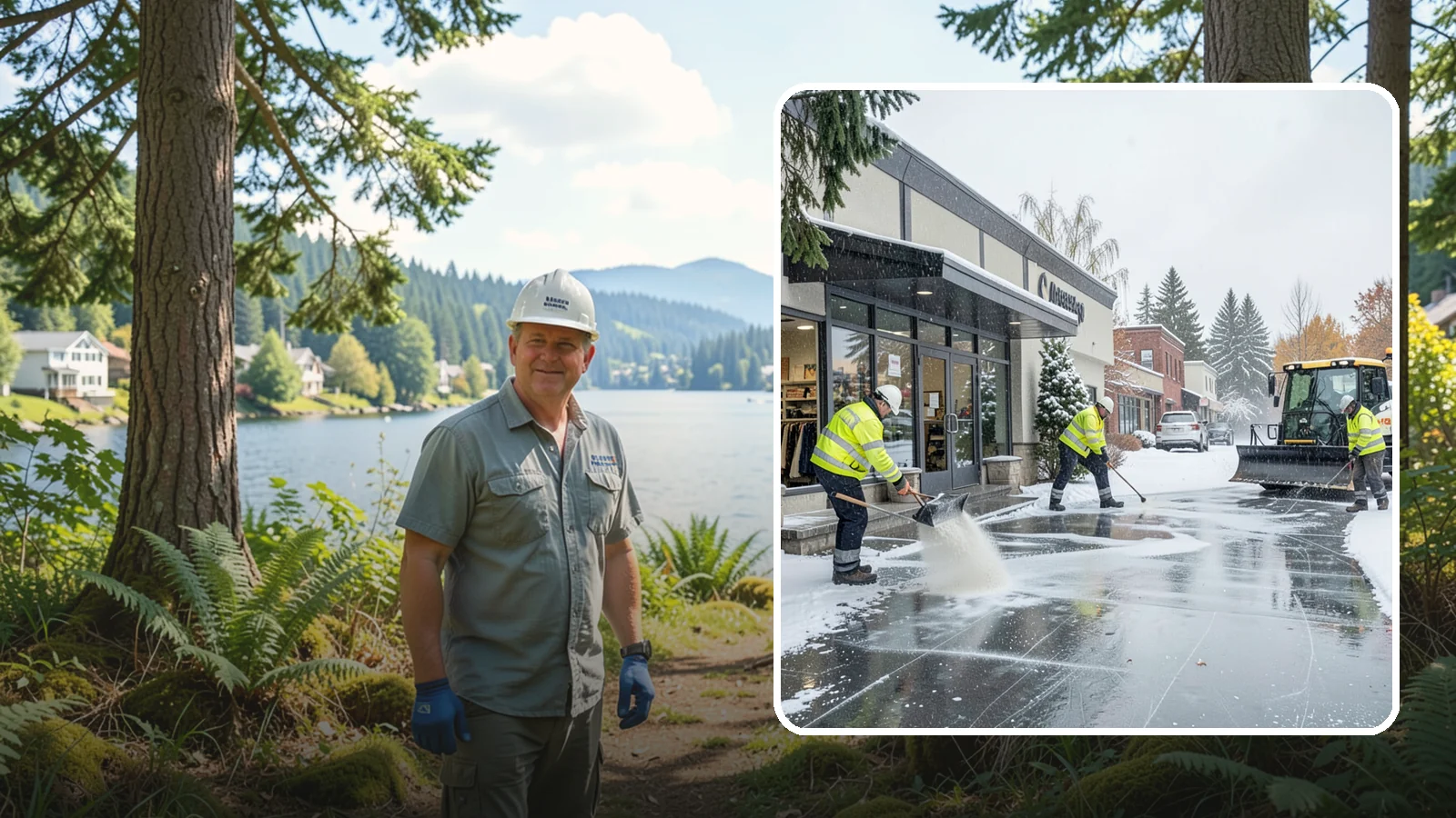 Retail Store Deicing in Milton, King County, WA - Storefront-focused deicing that keeps entrances, cart corrals, and customer walkways safe and inviting when freezing rain hits a...