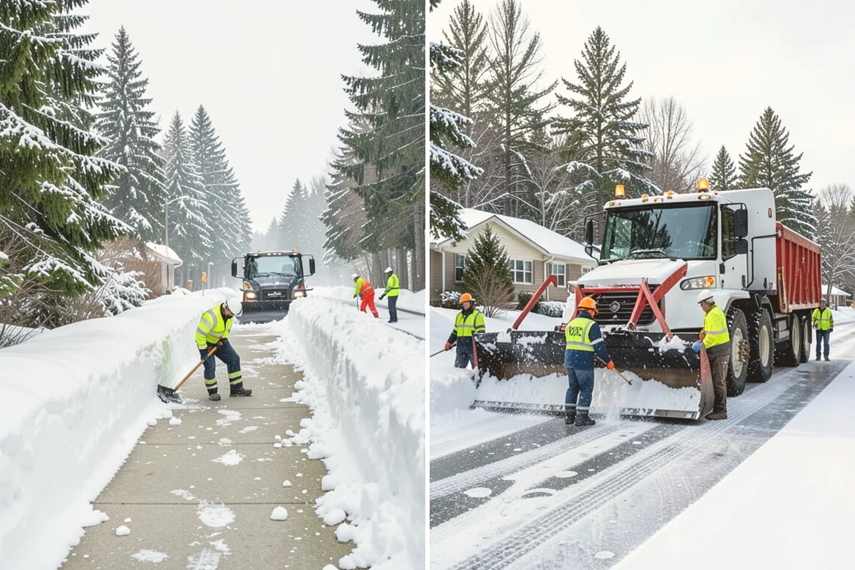 Retail Store Deicing in Milton, King County, WA - Map the entry apron, cart paths, and parking crosswalks