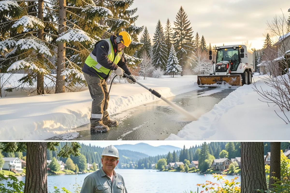 Retail Store Deicing in Milton, King County, WA - Deicing runs through the winter retail season, peaking during the freezing-rain mornings that coincide with weekend and holiday...