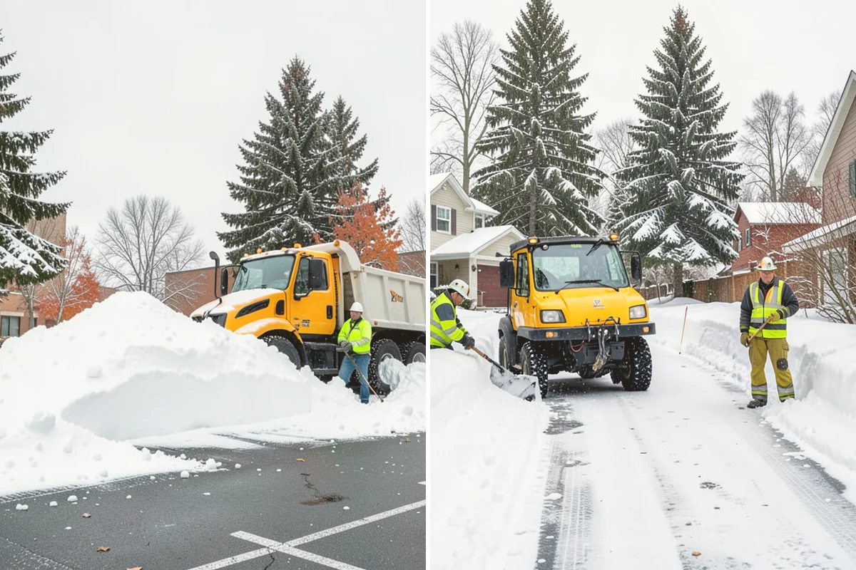 Retail Store Deicing in Newcastle, King County, WA - Map the entry apron, cart paths, and parking crosswalks