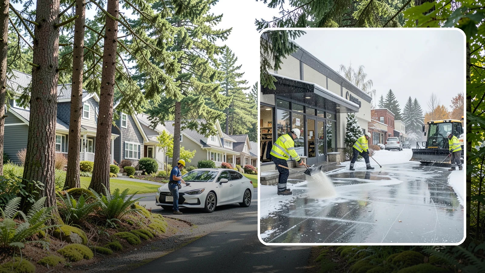Retail Store Deicing in Normandy Park, King County, WA - Storefront-focused deicing that keeps entrances, cart corrals, and customer walkways safe and inviting when freezing rain hits a...