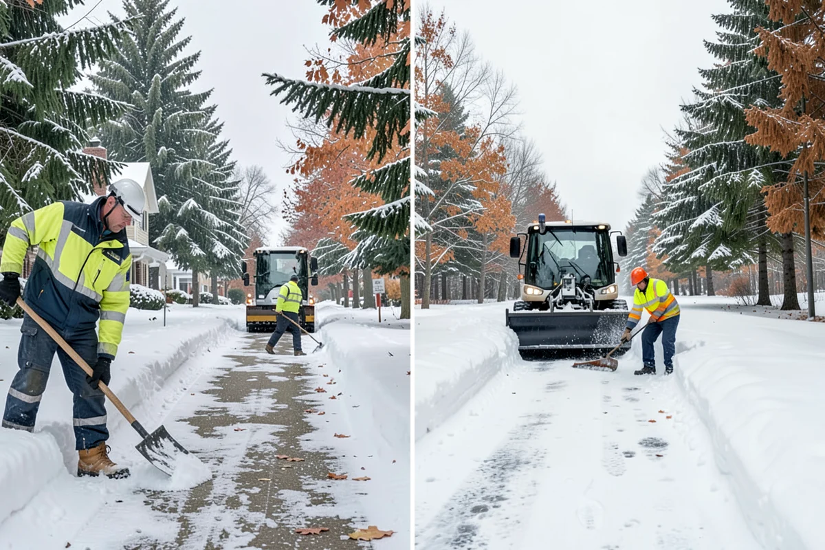 Retail Store Deicing in Normandy Park, King County, WA - Map the entry apron, cart paths, and parking crosswalks