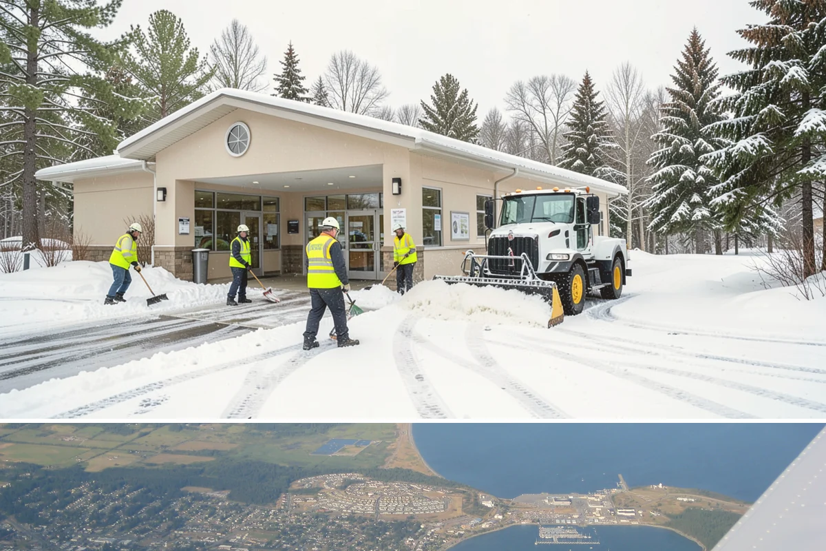 Retail Store Deicing in Oak Harbor, Island County, WA - Deicing runs through the winter retail season, peaking during the freezing-rain mornings that coincide with weekend and holiday...