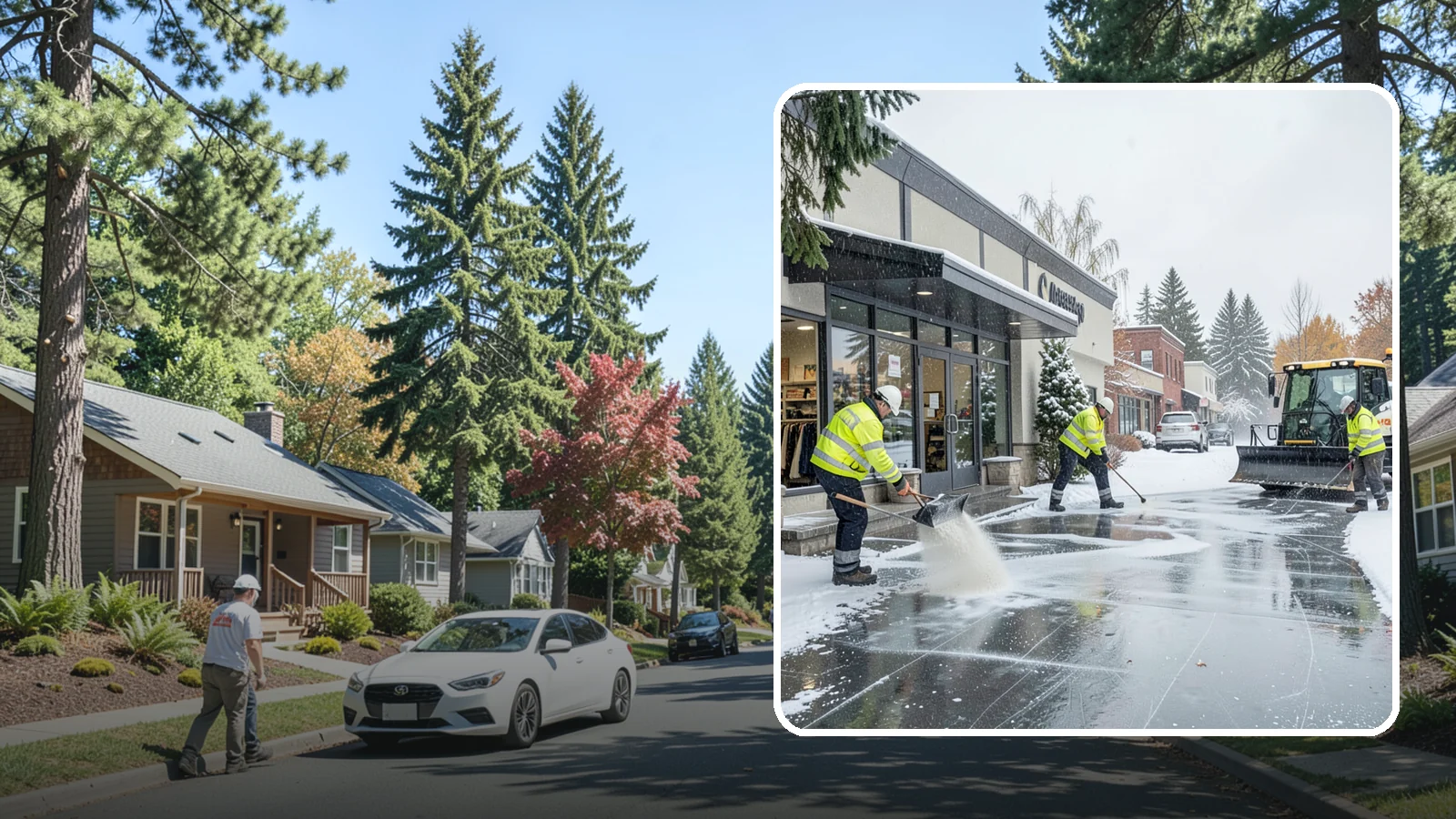 Retail Store Deicing in Orting, Pierce County, WA - Storefront-focused deicing that keeps entrances, cart corrals, and customer walkways safe and inviting when freezing rain hits a...