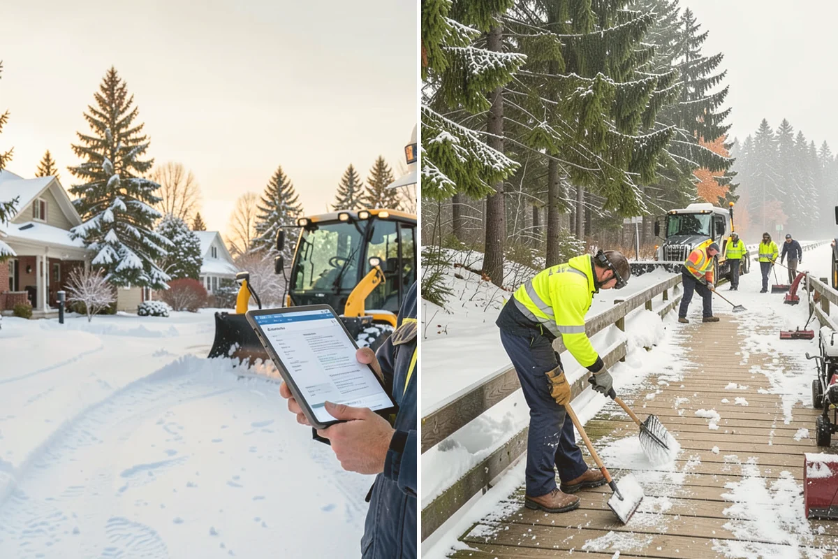 Retail Store Deicing in Orting, Pierce County, WA - Map the entry apron, cart paths, and parking crosswalks