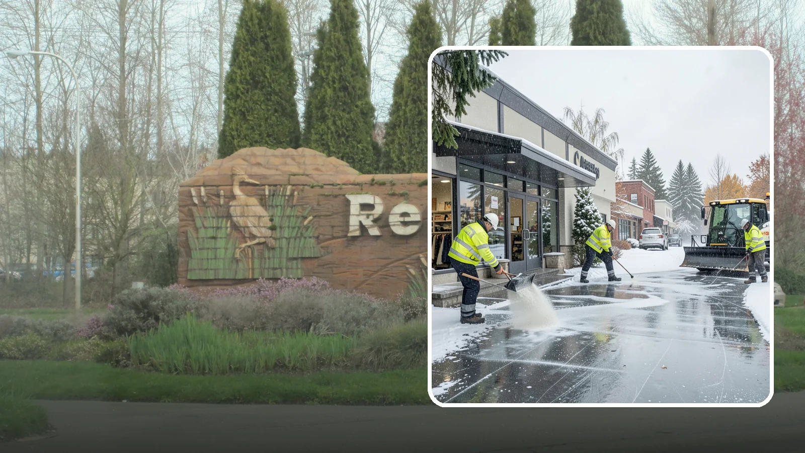Retail Store Deicing in Renton, King County, WA - Storefront-focused deicing that keeps entrances, cart corrals, and customer walkways safe and inviting when freezing rain hits a...