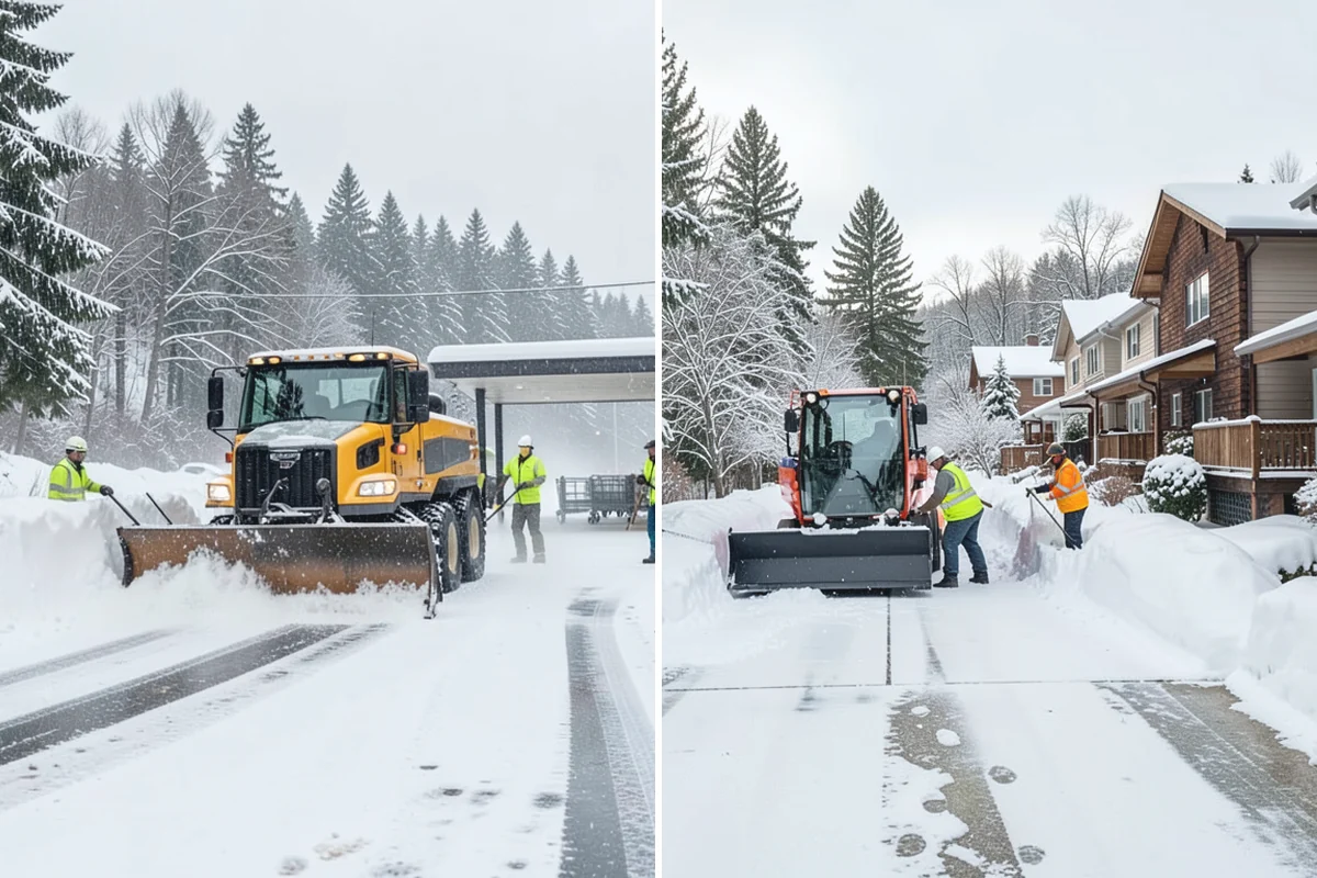 Retail Store Deicing in Renton, King County, WA - Map the entry apron, cart paths, and parking crosswalks