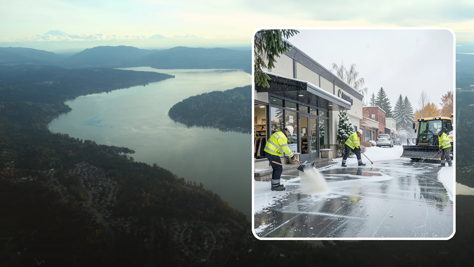 Retail Store Deicing in Sammamish, King County, WA - Storefront-focused deicing that keeps entrances, cart corrals, and customer walkways safe and inviting when freezing rain hits a...