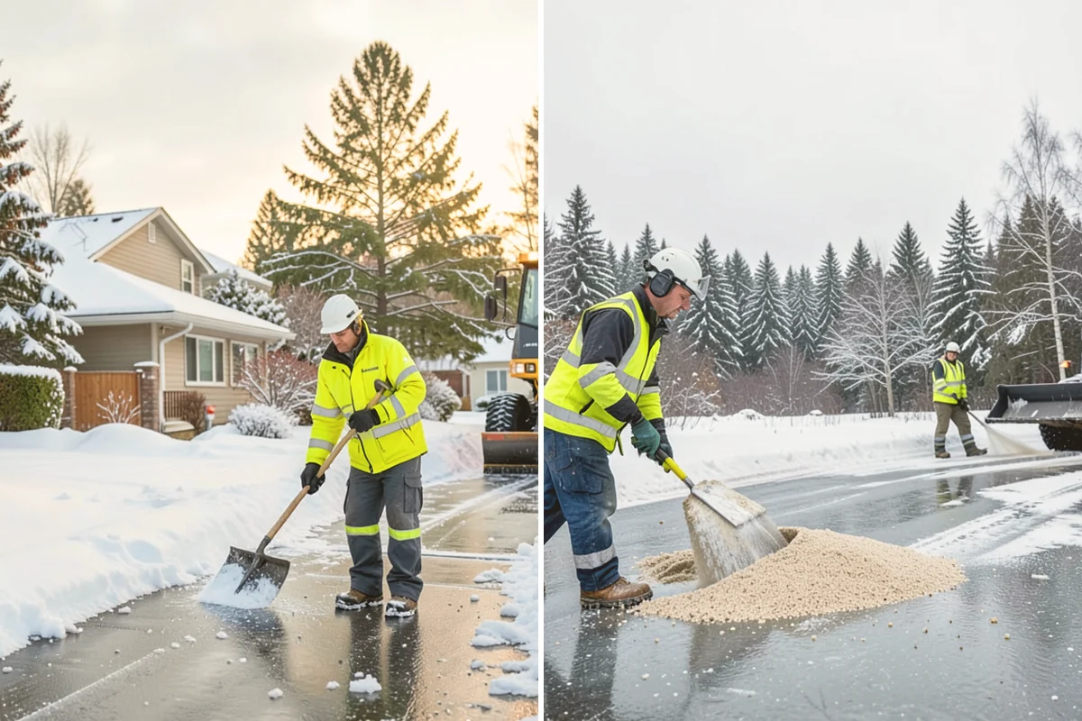 Retail Store Deicing in Sammamish, King County, WA - Map the entry apron, cart paths, and parking crosswalks