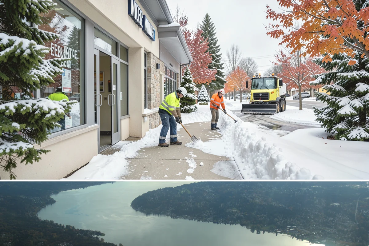 Retail Store Deicing in Sammamish, King County, WA - Deicing runs through the winter retail season, peaking during the freezing-rain mornings that coincide with weekend and holiday...