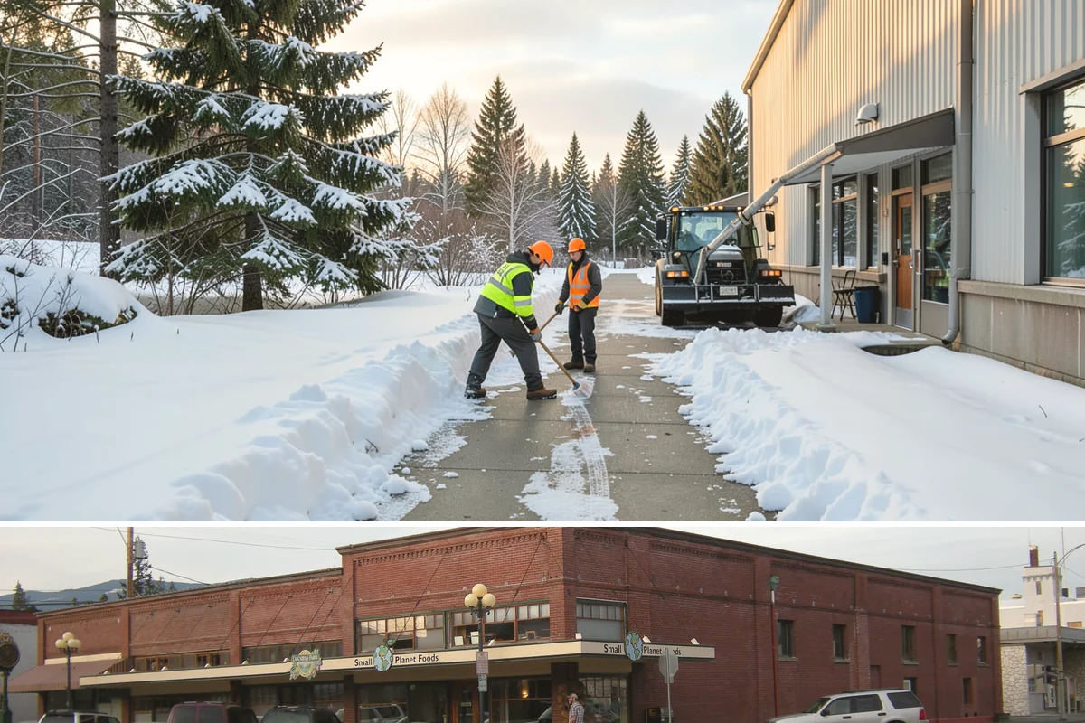 Retail Store Deicing in Sedro-Woolley, Skagit County, WA - Deicing runs through the winter retail season, peaking during the freezing-rain mornings that coincide with weekend and holiday...