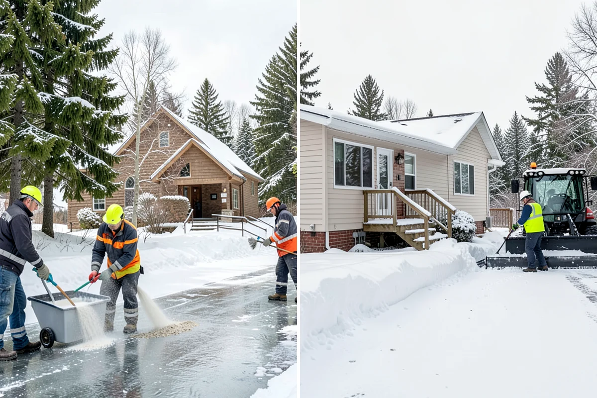 Retail Store Deicing in Shoreline, King County, WA - Map the entry apron, cart paths, and parking crosswalks