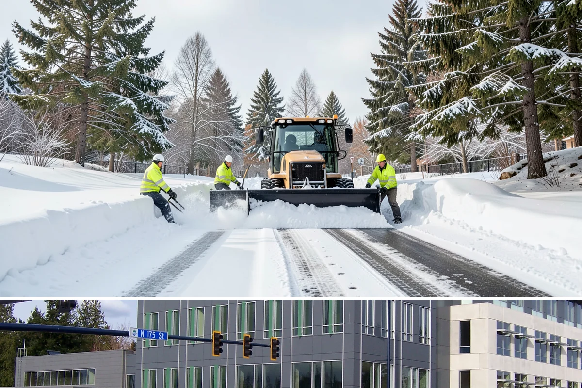 Retail Store Deicing in Shoreline, King County, WA - Deicing runs through the winter retail season, peaking during the freezing-rain mornings that coincide with weekend and holiday...