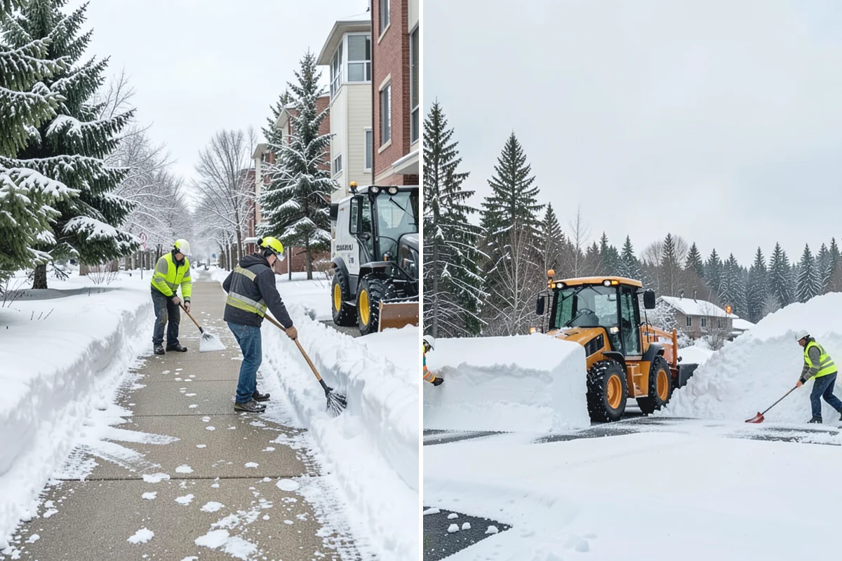 Retail Store Deicing in South Prairie, Pierce County, WA - Map the entry apron, cart paths, and parking crosswalks
