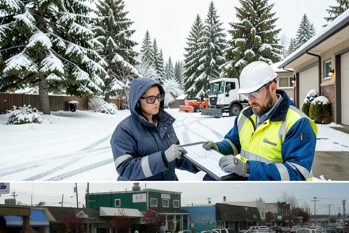 Retail Store Deicing in Stanwood, Snohomish County, WA - Deicing runs through the winter retail season, peaking during the freezing-rain mornings that coincide with weekend and holiday...