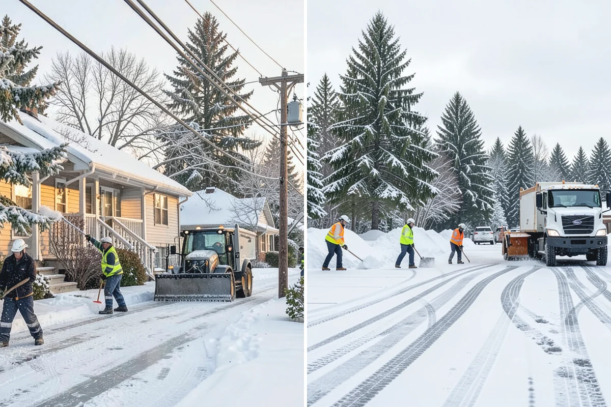 Retail Store Deicing in Sumner, Pierce County, WA - Map the entry apron, cart paths, and parking crosswalks