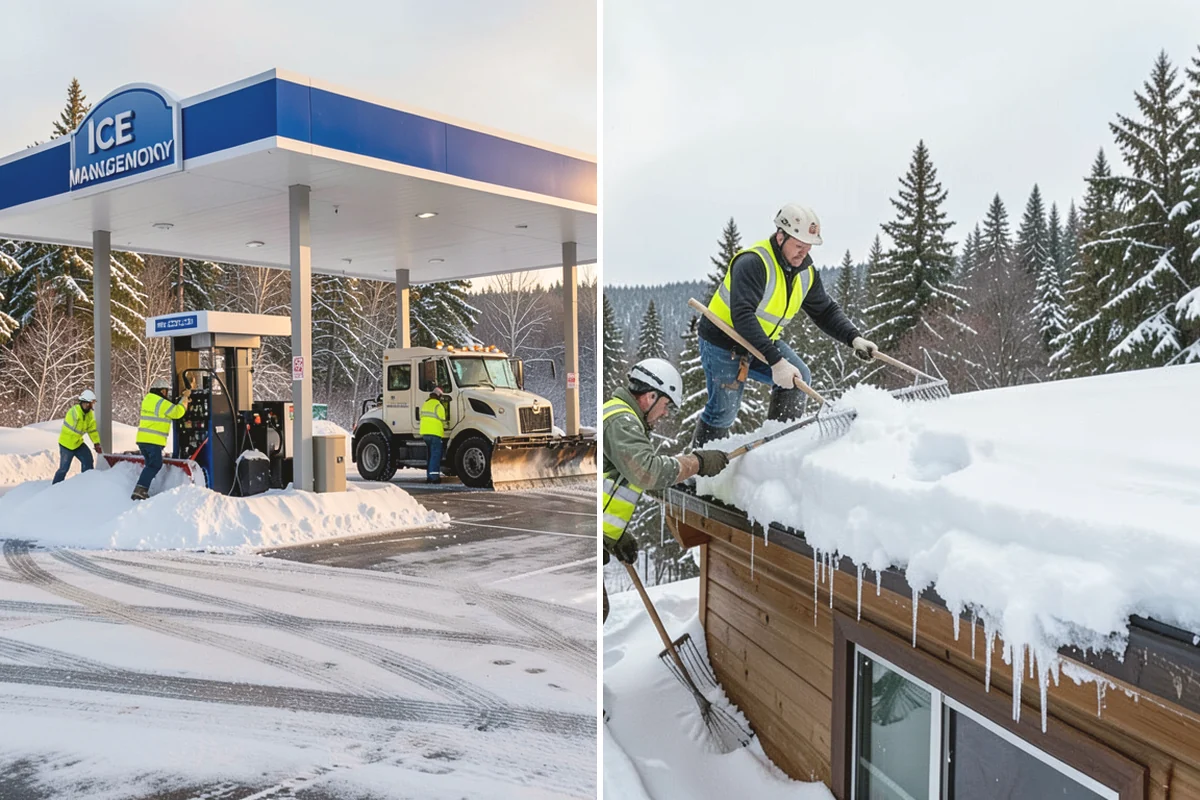 Retail Store Deicing in Tukwila, King County, WA - Map the entry apron, cart paths, and parking crosswalks