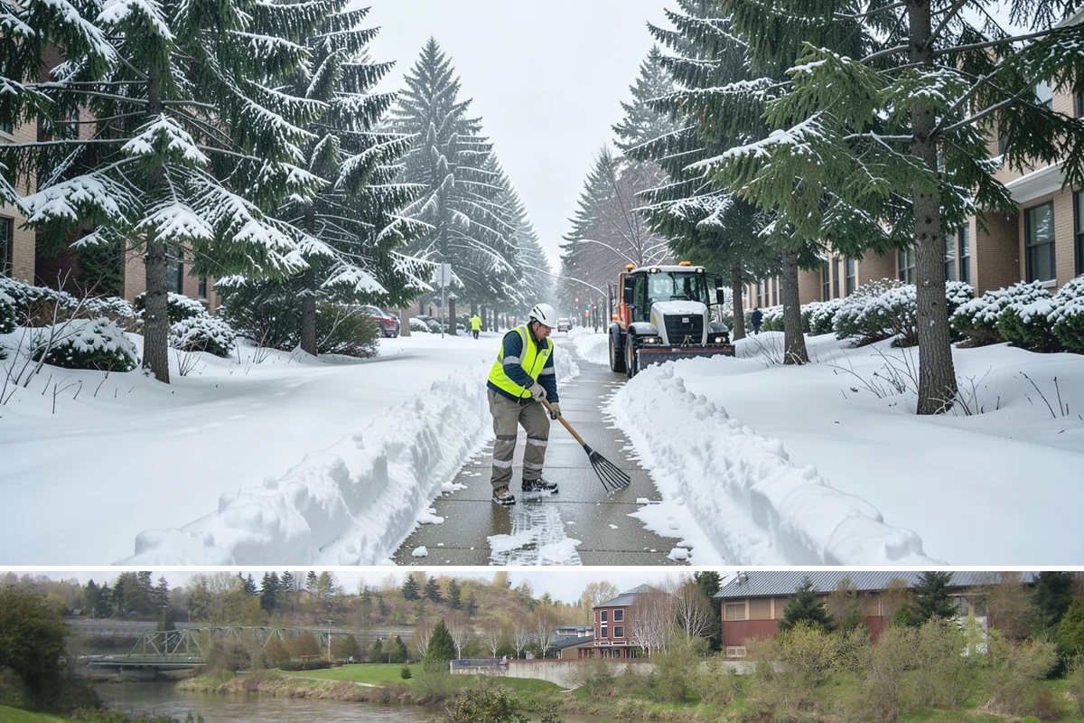 Retail Store Deicing in Tukwila, King County, WA - Deicing runs through the winter retail season, peaking during the freezing-rain mornings that coincide with weekend and holiday...