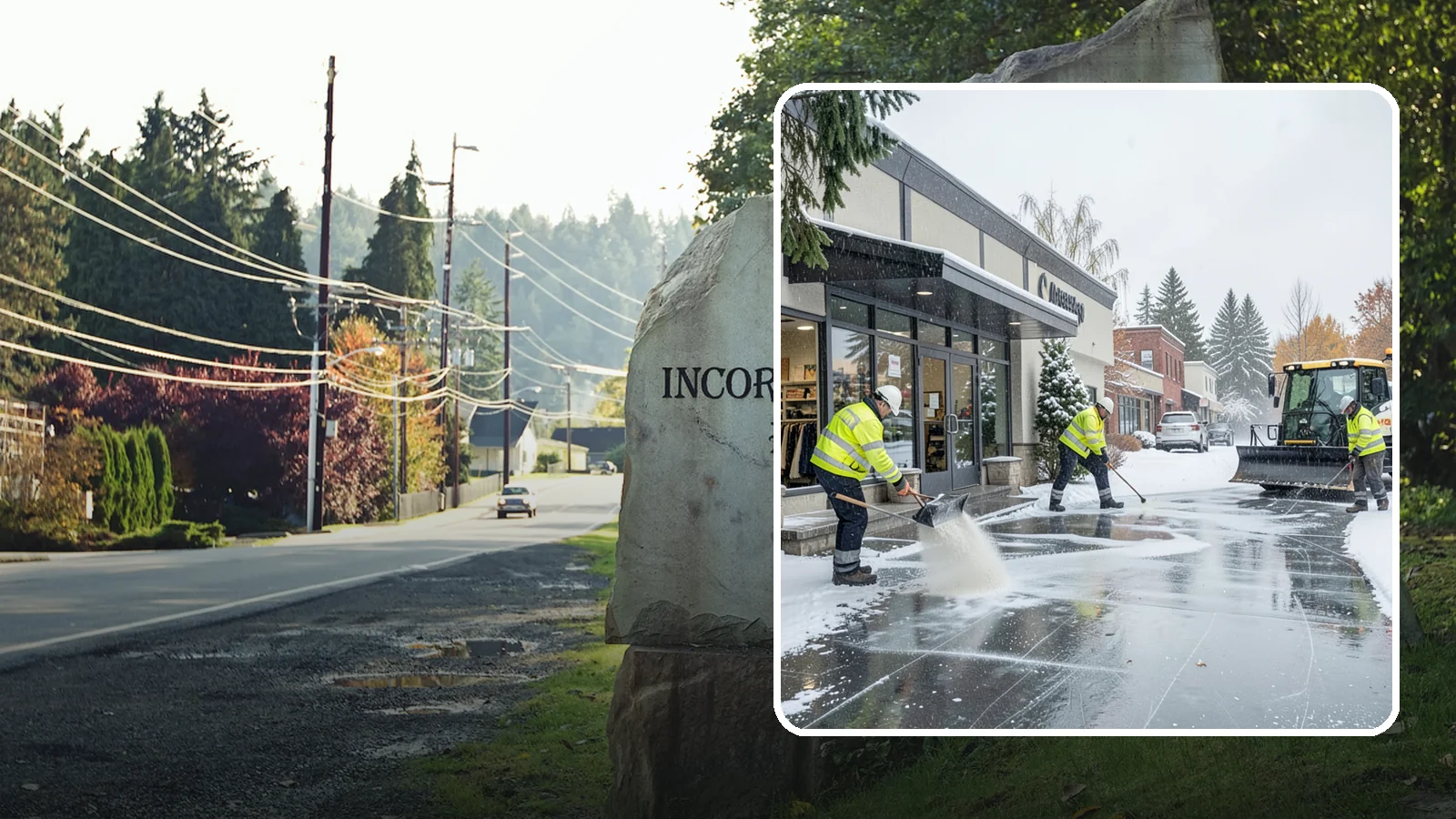 Retail Store Deicing in Wilkeson, Pierce County, WA - Storefront-focused deicing that keeps entrances, cart corrals, and customer walkways safe and inviting when freezing rain hits a...