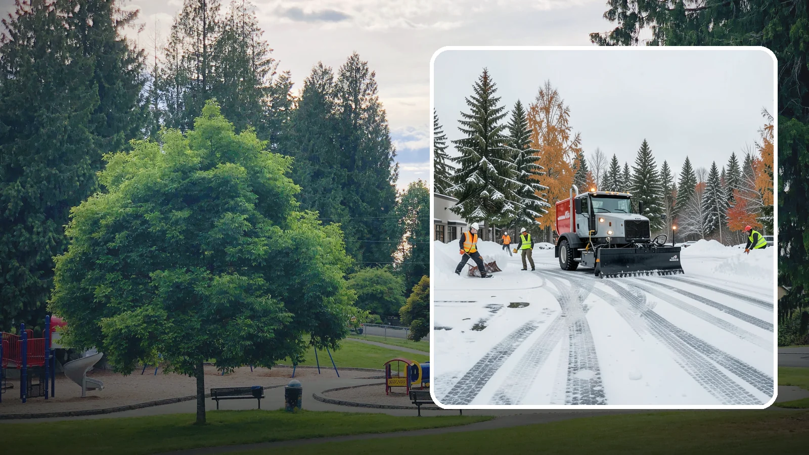 Retail Store Parking Lot Snow Removal in Bonney Lake, Pierce County, WA - We clear retail lots so Western Washington shoppers can park and reach the storefront the moment doors open.