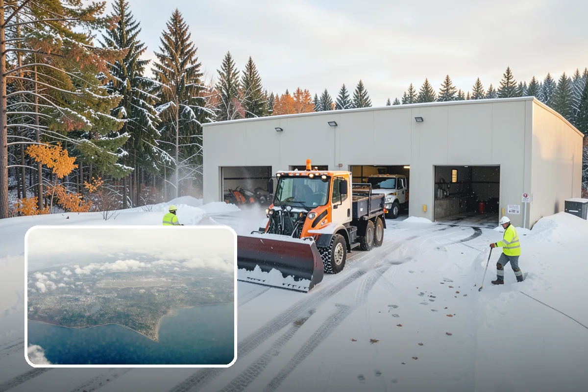 Retail Store Parking Lot Snow Removal in Burien, King County, WA - Customers can park and reach the entrance without wading through slush